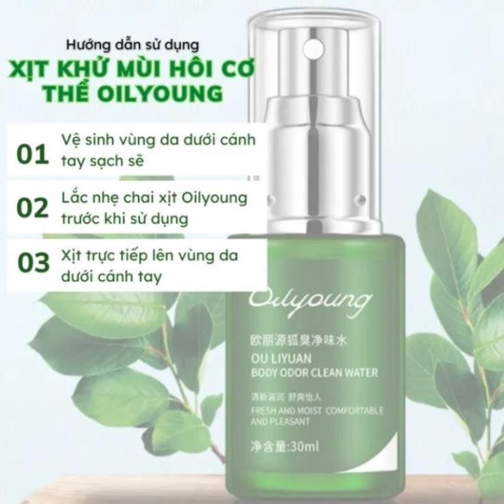 Xịt khử mùi hôi nách LUOKOU 30ml ngừa mồ hôi dưới cánh tay Serum khử mùi hôi cơ thể cho nam nữ H08