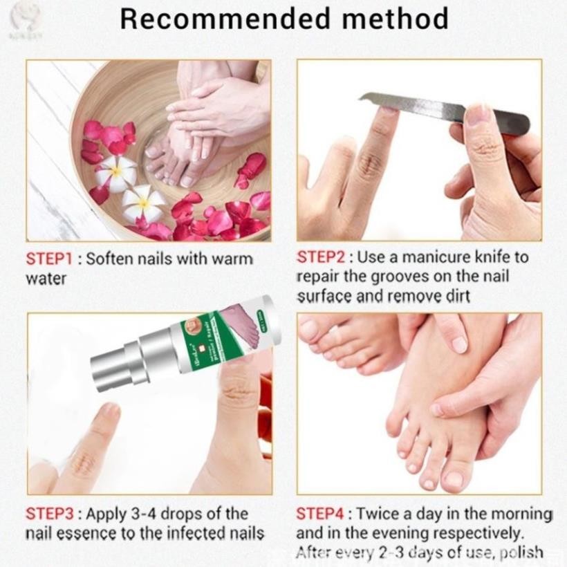 Xịt nấm móng tay chân iBeaLee 10ml Serum ngừa nấm móng tay chân dưỡng móng kháng khuẩn H07