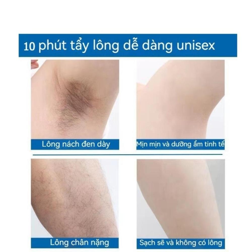 Kem tẩy lông nhanh FLOWERY chính hãng Xịt tẩy lông sạch bất chấp mọi loại lông trong 10 phút H15