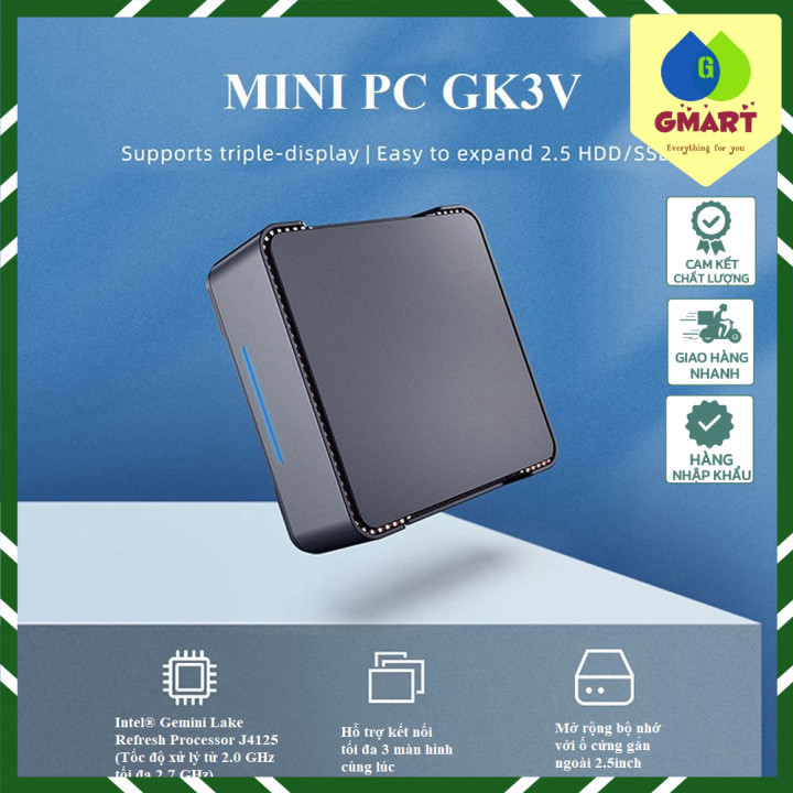 GSmart - Máy tính PC MINI Window 11 Pro GK3V-J4125 8+128G Gemini Lake ...