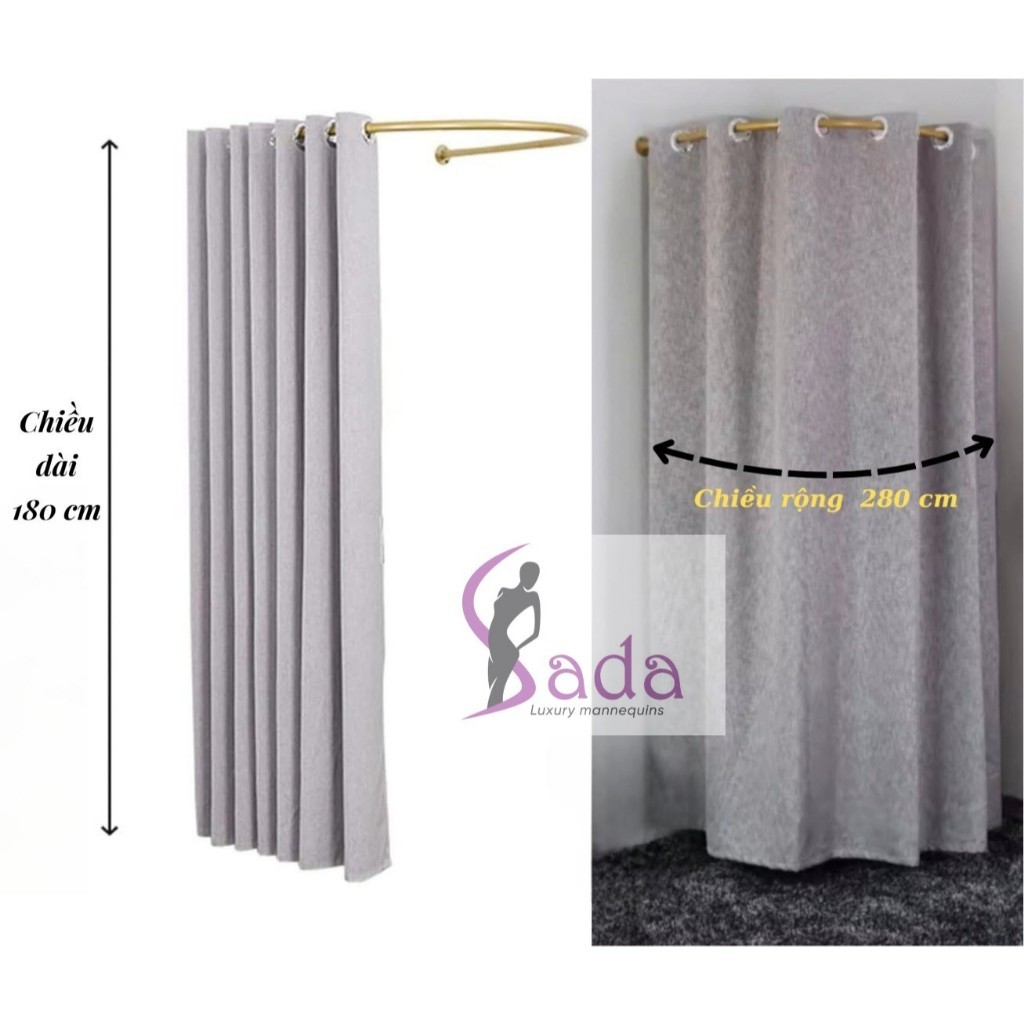 Bán 1 cái rèm thử đồ dài 180cm x rộng 280cm cho phòng thay đồ KHÔNG bán ...