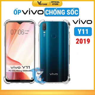 ốp lưng vivo y11 2019 dẻo trong suốt silicon chống sốc va đập viền vuông bảo vệ điện thoại
