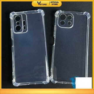 ốp lưng xiaomi 11t / 11t pro / 11 lite 5g trong suốt silicon chống sốc viền vuông bảo vệ cam