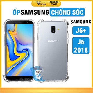 ốp lưng samsung j6 plus / j6+ / j6 2018 dẻo trong suốt silicon cao cấp chống sốc va đập viền vuông