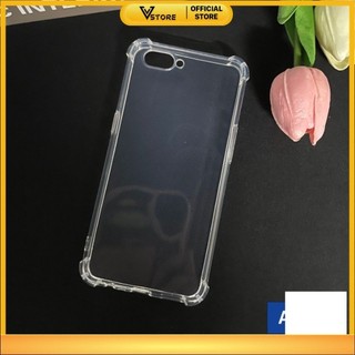 ốp lưng oppo a3s, a1k dẻo trong suốt silicon cao cấp chống sốc bảo vệ điện thoại viền vuông Vstore