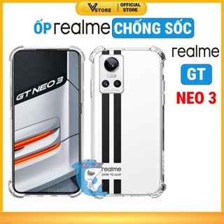 ốp lưng realme gt neo 3 trong suốt silicon chống sốc va đập viền vuông bảo vệ điện thoại toàn diện Vstore