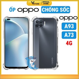 ốp lưng oppo a93 / a73 4g dẻo trong suốt silicon cao cấp chống sốc viền vuông bảo vệ điện thoại xịn Vstore