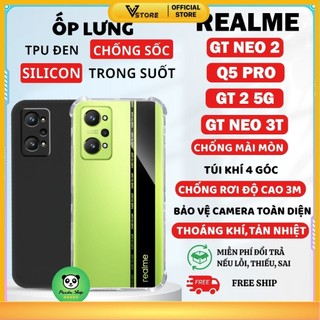 Ốp lưng Realme GT 2 / GT NEO 2 / NEO 3T / Q5 Bảo Vệ Cam, Chống Sốc, Trong Suốt, Silicon Vstore