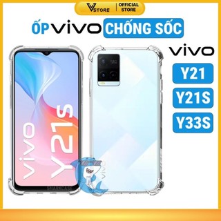ốp lưng vivo y21 / y21s / y33s dẻo trong suốt silicon cao cấp chống sốc viền vuông bảo vệ điện thoại