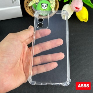 Ốp lưng Oppo A55S / A56 5G Bảo Vệ Cam, Chống Sốc, Trong Suốt, Silicon Vstore