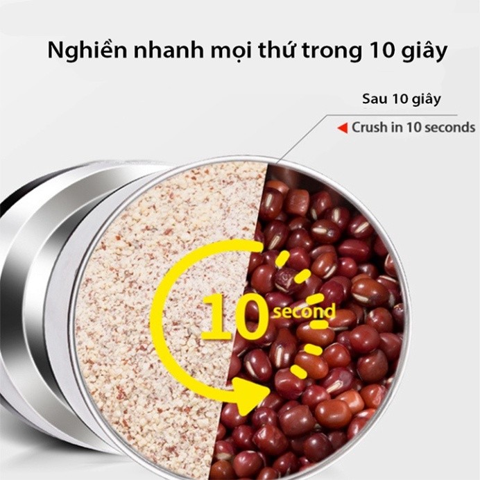 Máy xay hạt khô RAF 300W xay thảo dược, gia vị siêu mịn tặng cối xay sinh tố