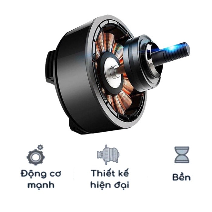 Quạt ô tô, quạt xe ô tô 10W 12v xoay 360 để trên ô tô nhỏ gọn cực mát