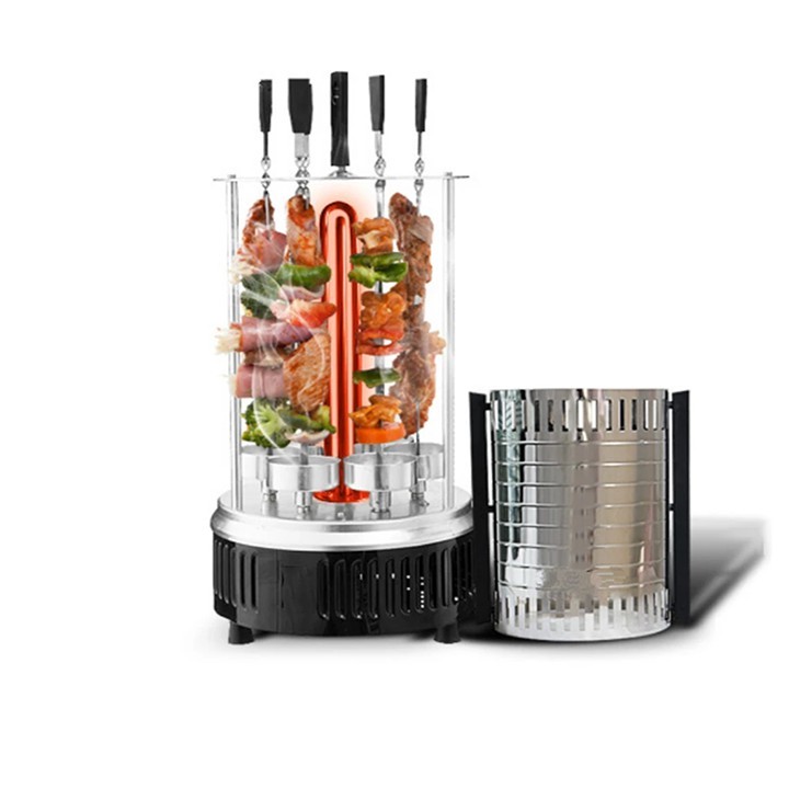 Bếp nướng hải sản DORON 2800W đa năng nướng thịt xiên, hải sản, rau củ quả