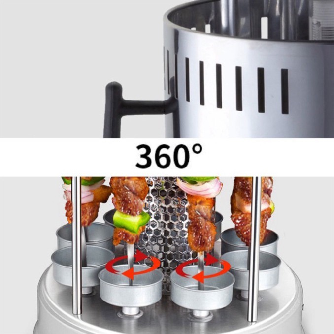 Bếp nướng hải sản DORON 2800W đa năng nướng thịt xiên, hải sản, rau củ quả