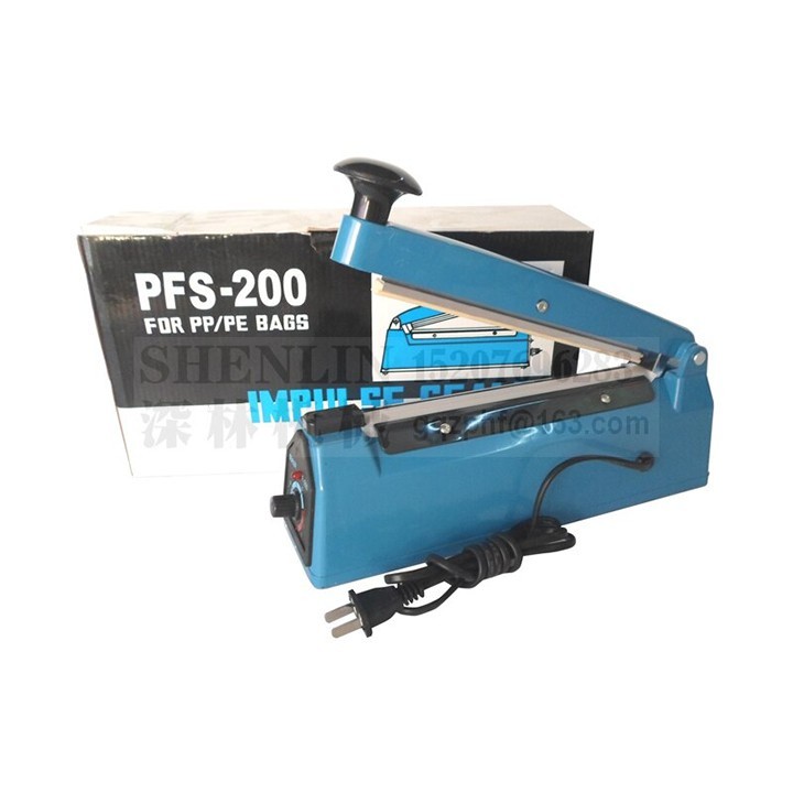 Máy hàn miệng túi PFS-200 đa năng dán túi nilon, zip bạc, túi giấy craft