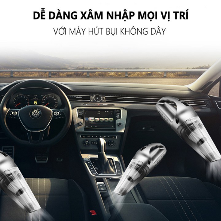 Máy hút bụi R.6052 120W lực hút 9000mpa cao cấp loại cắm tẩu 12v