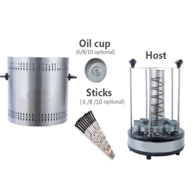Bếp nướng hải sản DORON 2800W quay tự động 360 độ, thịt chín đều