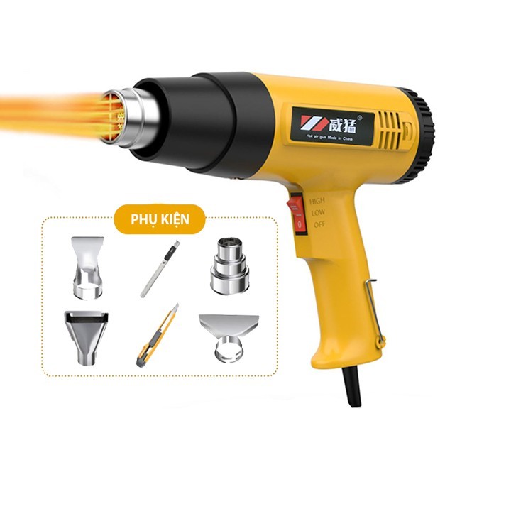 Khò gió nóng và phụ kiện 2000W