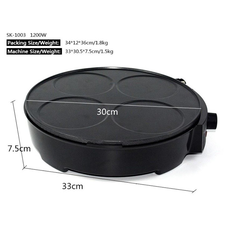 Máy làm đồ ăn sáng 1200W làm bánh tráng, nướng thịt ốp trứng đa năng
