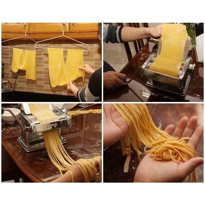 Máy cán mì 2 lưỡi dao chất liệu dày dặn chắc chắn
