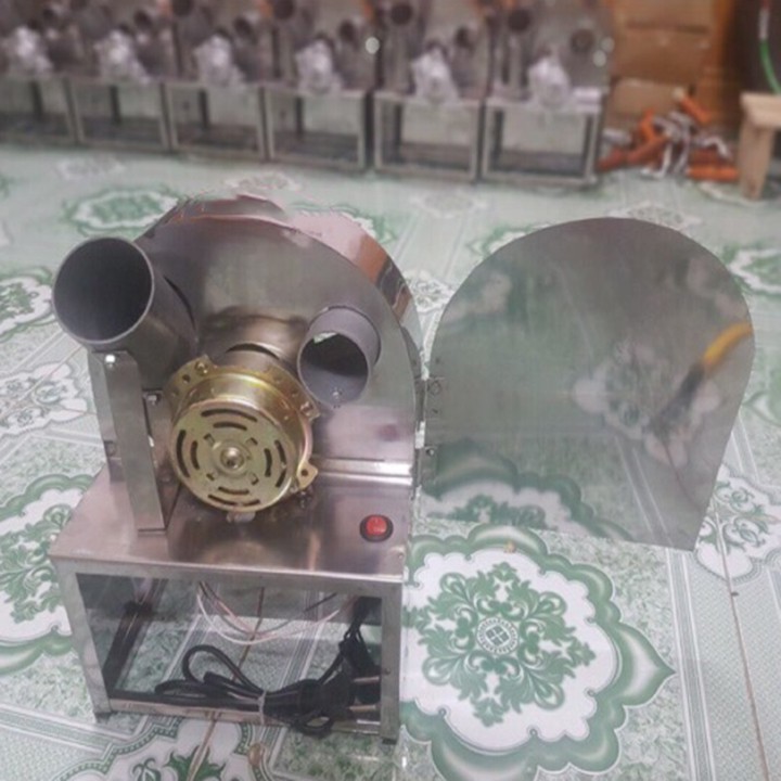 Máy thái hành tỏi moter inox tặng kèm 3 lưỡi dao dự phòng