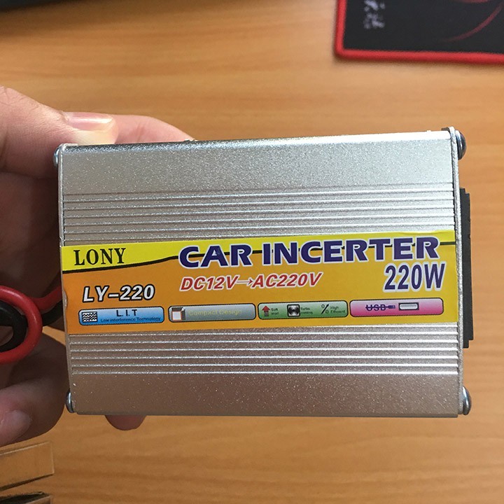 Máy kích điện 12v lên 220v LONY 220W sử dụng thiết bị gia đình lúc khẩn cấp