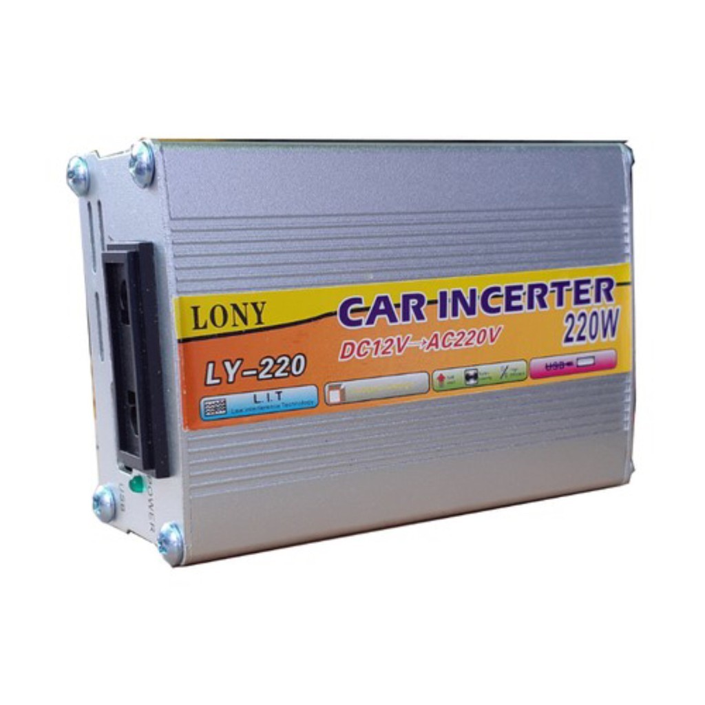 Máy kích điện 12v lên 220v LONY 220W sử dụng thiết bị gia đình lúc khẩn cấp