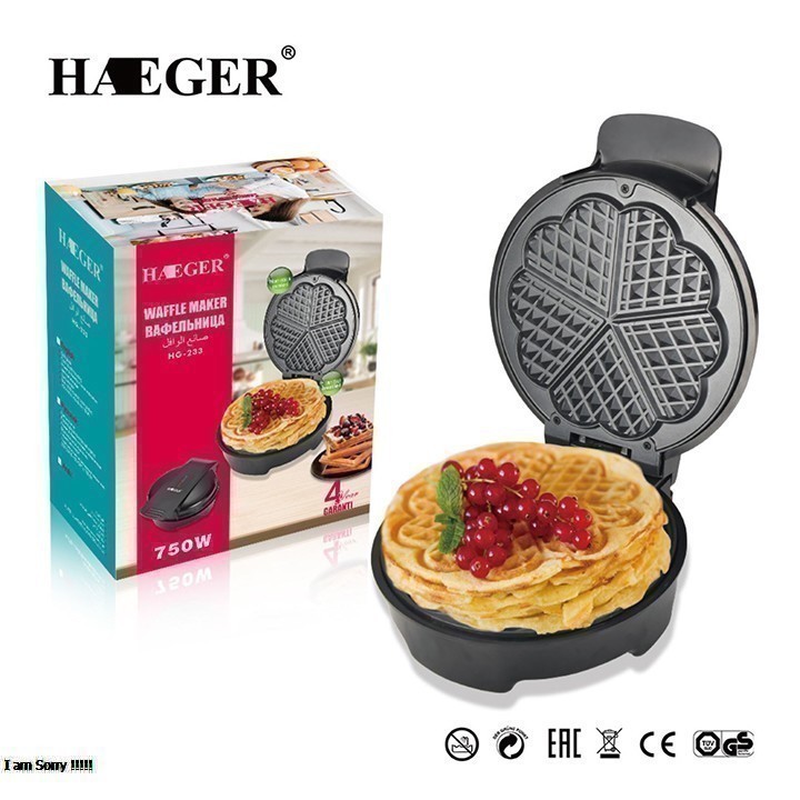 Dụng cụ làm bánh bông lan, bánh waffle nhập chính hãng Haeger