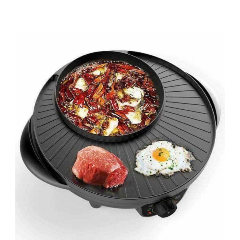 Bếp lẩu nướng đa năng - Nồi nướng lẩu 2 ngăn