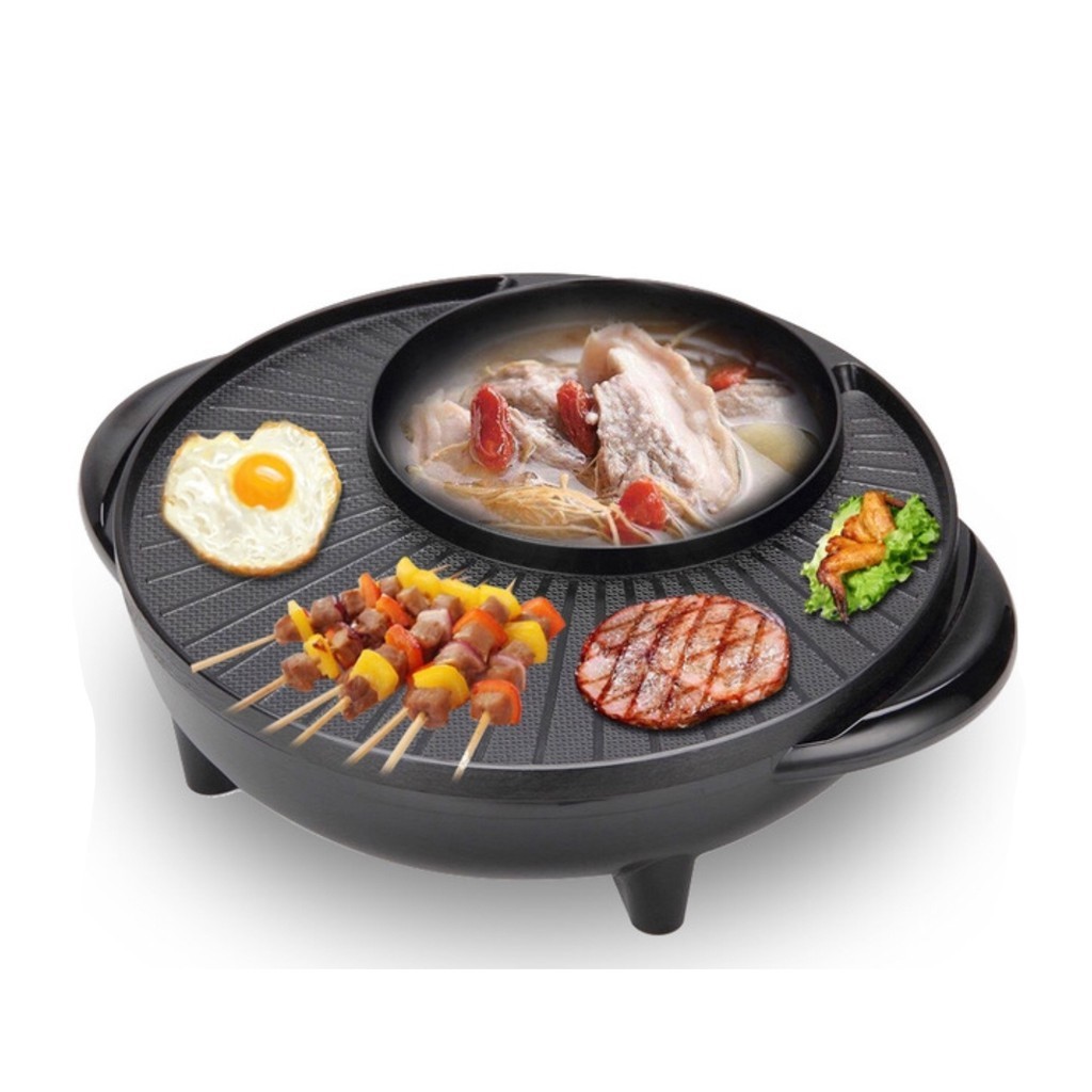 Bếp lẩu nướng đa năng - Nồi nướng lẩu 2 ngăn