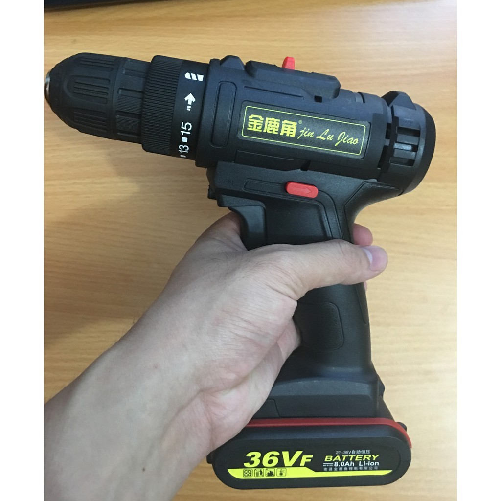 Máy khoan pin cầm tay 36V 2 pin kèm nhiều phụ kiện