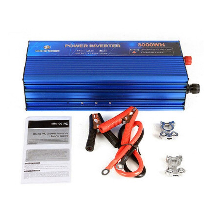 Kích điện 24v lên 220v MAXIPOWER 3000W sử dụng thiết bị gia đình lúc ...