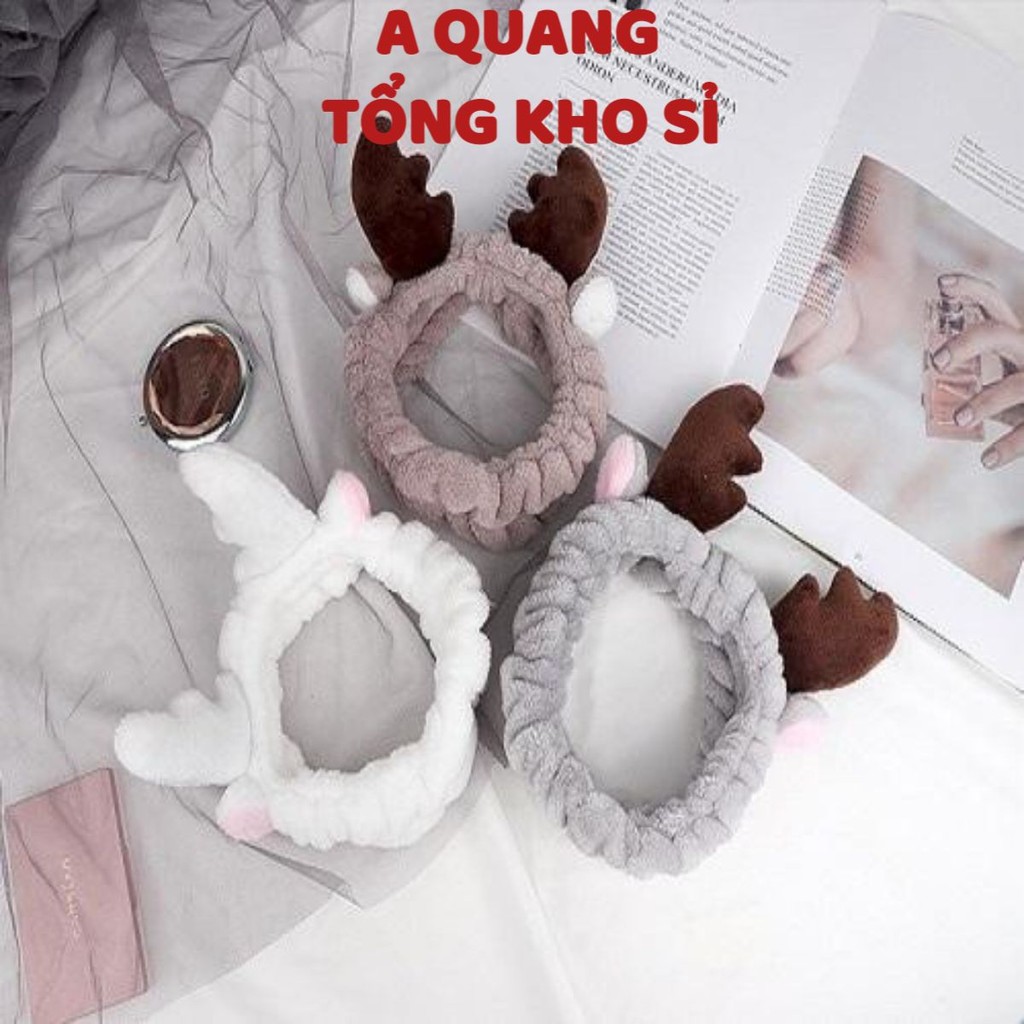 Băng Đô Sừng Hươu 3D Vải Nhung Mềm Mại (Có Thể Tự Lựa Chọn Màu) -- Giúp Nàng Trở Lên Xinh Hơn