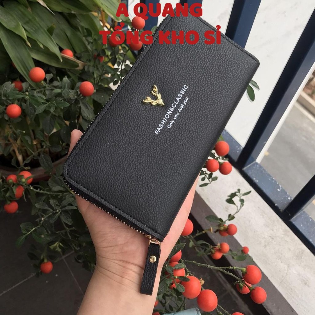 [Ví Nữ Cầm Tay - Bảo Hành 12 Tháng ] Ví Nữ Dáng Dài Nhiều Ngăn Phụ Rộng- Ví Bóp Nữ Cầm Tay Cao Cấp Sang Trọng