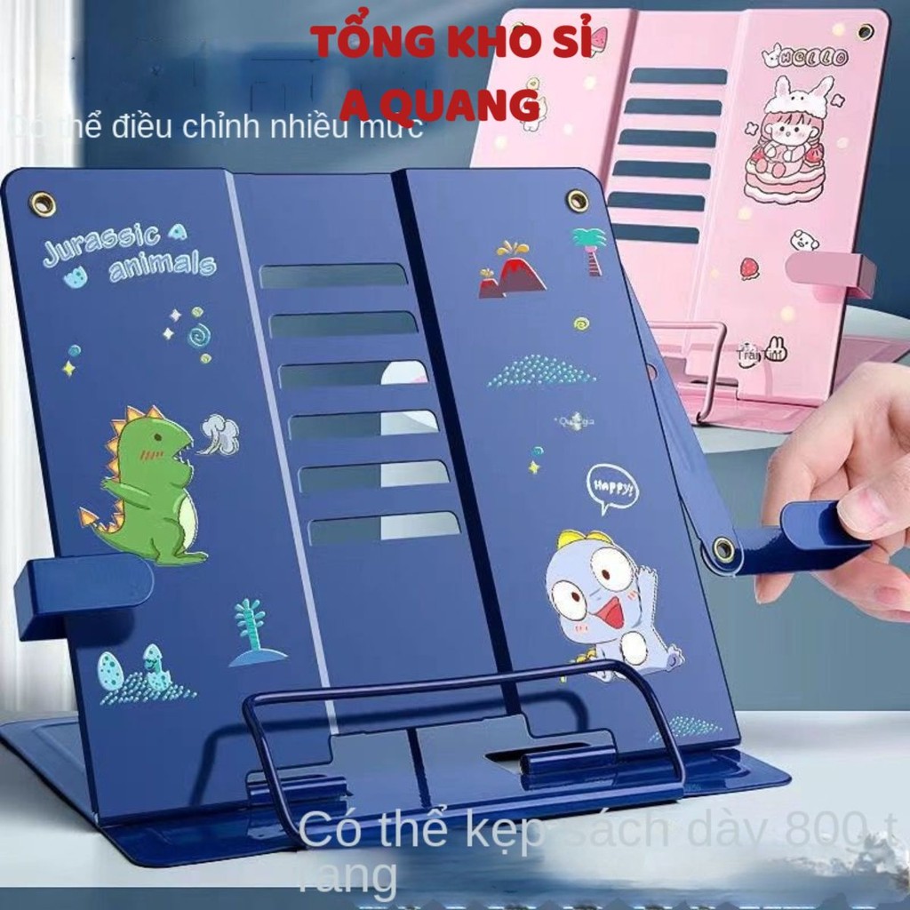 Giá Đỡ Kẹp Sách BẰNG KIM LOẠI Có Thể Gấp Gọn Đa Năng, Kệ Đỡ Kẹp Sách Thông Minh Chống Cận Thị, Chống Gù Lưng, Giá Sách