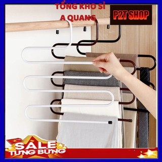 [Bộ Móc Đa Năng] Móc Treo Quần Áo 1 Tầng - Móc Treo Quần 5 Tầng - Móc Treo Áo 5 Tầng- Móc Cài Sau Cửa,  Móc Inox Treo Đồ