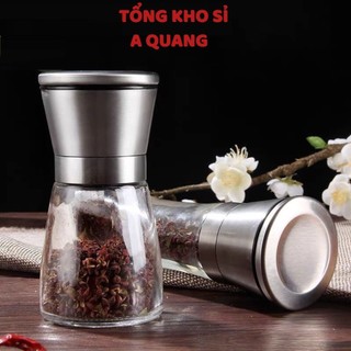 Lọ Xay Tiêu, Cối Xay Tiêu, Xay Hạt Cầm Tay Siêu Nhanh Bằng Inox, Thủy Tinh,Lọ Say Tiêu Inox - 32429