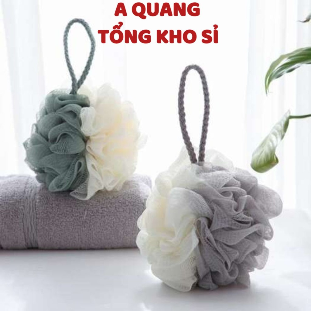 Bông Tắm Tròn Đa Sắc Cao Cấp - Bông Tắm Lưới Mềm Mịn Tạo Bọt Siêu Mềm - Kì Cọ Gét Tẩy Da Chết