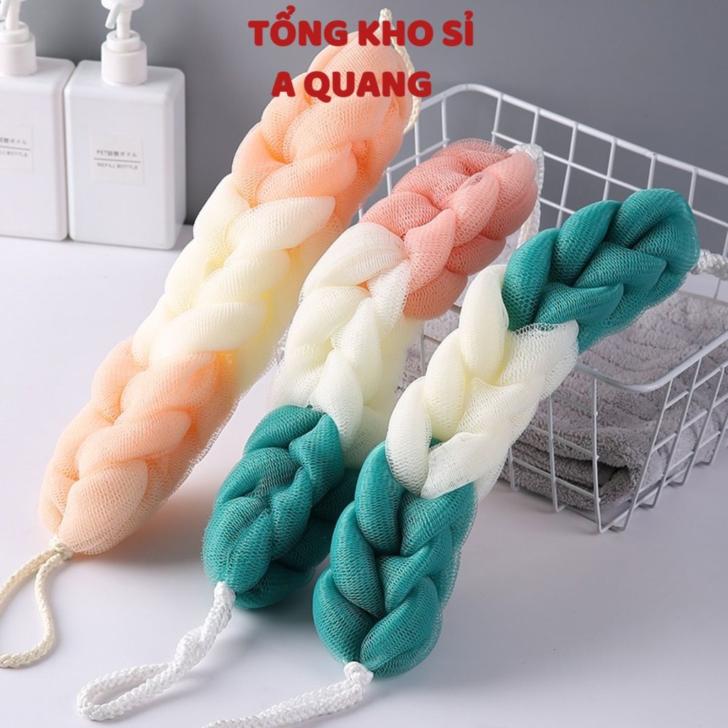 [COMBO 10]Bông Tắm Tròn, Bông Tắm Dài Kỳ Lưng Tạo Bọt Cao Cấp, Chất Liệu Lưới Tắm Nhập Khẩu An Toàn Cho Sức Khỏe-(Kèm 2