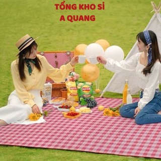 [HOT SALE 1,5X2M] Thảm Picnic Gấp Gọn,  Thảm Dã Ngoại, Du Lịch Cao Cấp- Chống Thấm Nước, Họa Tiết Caro, Gấp Gọn Tiện Lợi