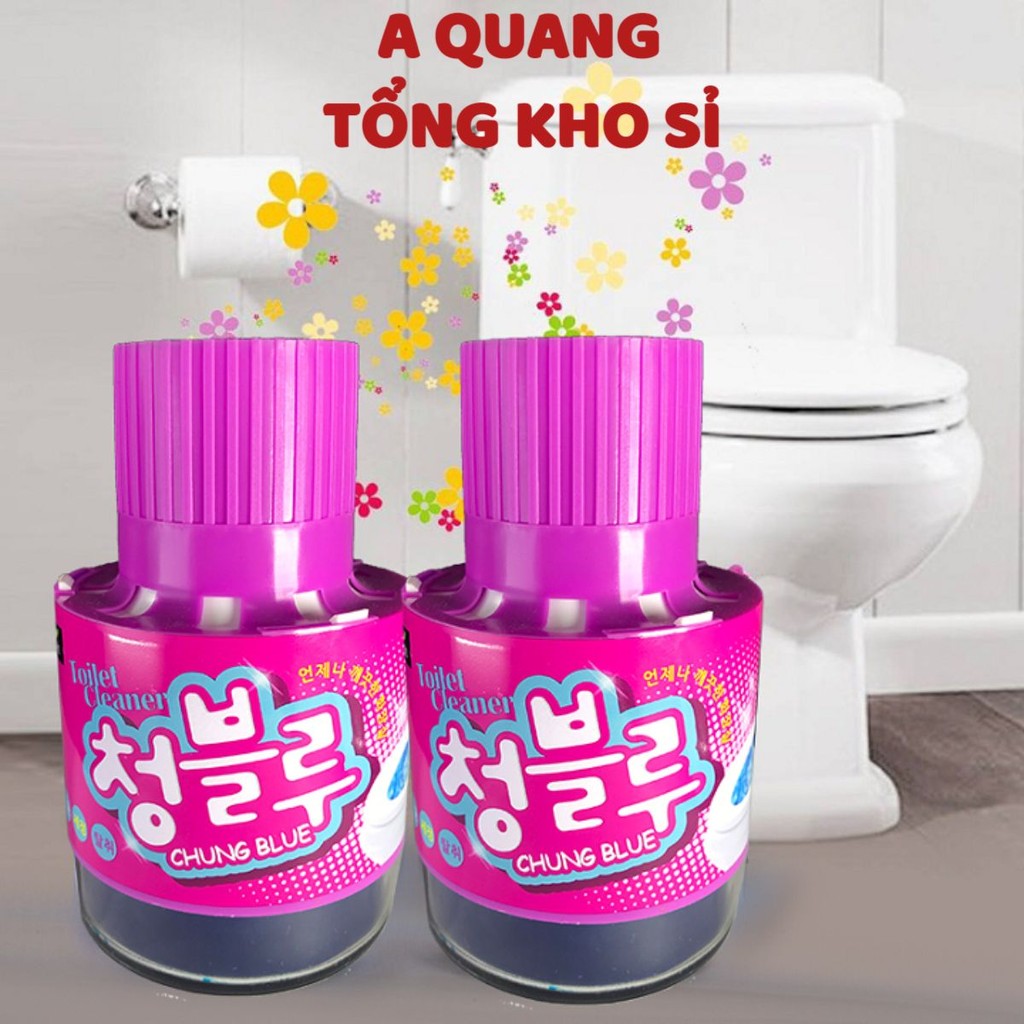 Chai Thả Bồn Cầu Toilet Hàn Quốc Chung Blue - Lọ (Cốc) Tẩy Bồn Cầu Khử Mùi, Diệt Khuẩn MÃ: AK3569