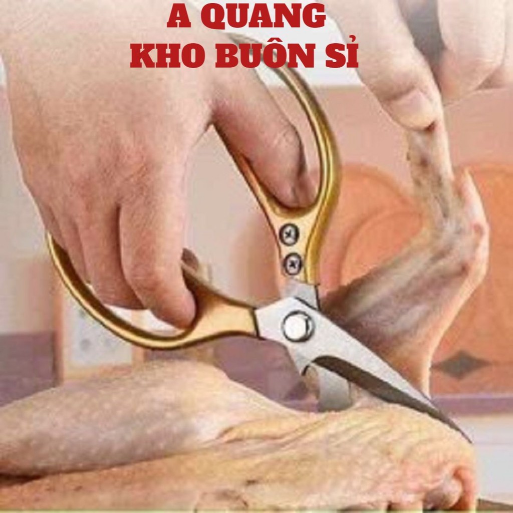 Kéo Nhật đa năng cắt gà, cắt thịt, cắt rau củ, mở nắp chai, cạo vảy cá, Kéo làm bếp Kapusi JAPAN SK5