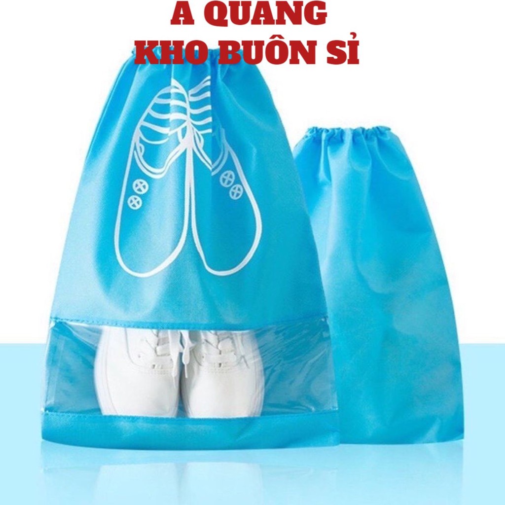Túi đựng giày, dép dây rút chống bụi nhiều size - Kích thước túi lớn 44x32cm, Túi rút du lịch thể thao