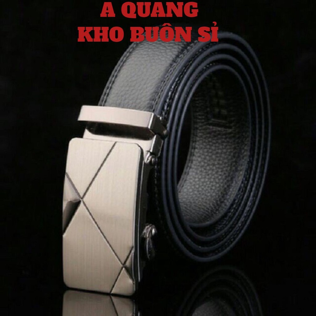 DÂY LƯNG 💖FREESHIP💖 Thắt Lưng Da Nam Cao Cấp Khóa Cao Cấp Dây Nịt Da Bò 100% Chính Hãng Mặt Bạc Nam Tính Lịch Lãm GC35