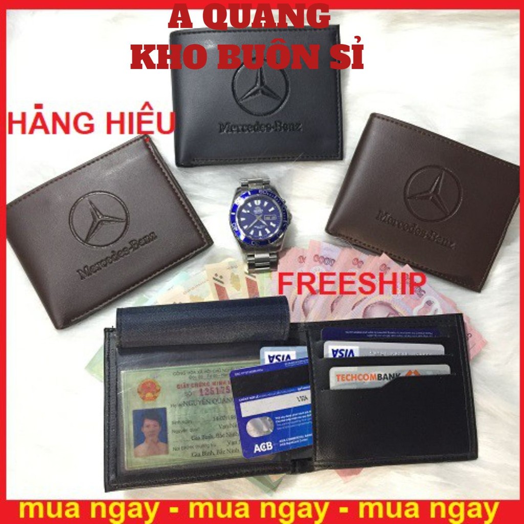 [HÀNG HIỆU] Ví Da Nam - Ví nam Mercedes-Ben thời trang cao cấp phong cách trẻ sành điệu gu nam tính cK-79316 (#vidanam)