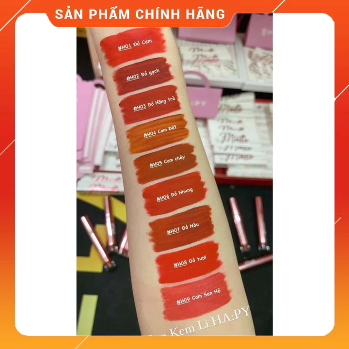 Son Kem Lì HAPY Minigarden Không Trôi Màu Son Trong 8 Tiếng Siêu Đẹp