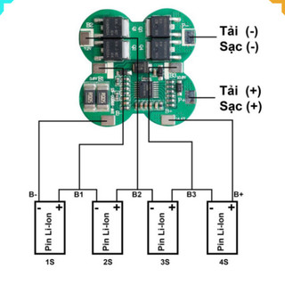 Mạch bảo vệ pin lithium 18650 4s 16.8V nhiều hình dạng hỗ trợ các khối pin