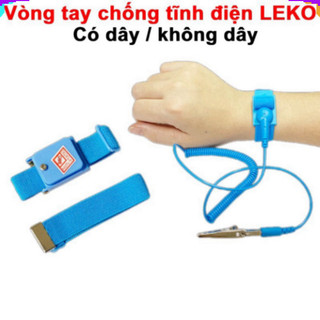 [Giá combo] Chống tĩnh điện esd dây đeo cổ tay xả tiếp đất Leko