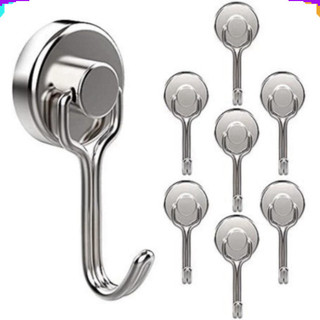 Nam châm đất hiếm móc treo quay 360 độ, lực từ siêu mạnh, mạ niken màu bạc sáng không gỉ