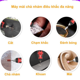 Máy mài mini, bút khắc, mài chà nhám đánh bóng tích hợp pin sạc